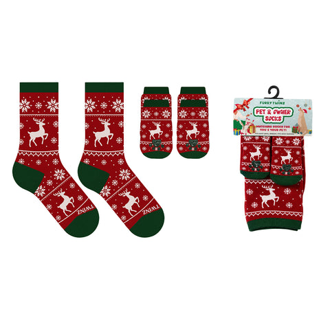 Novelty Matching Pet and Owner Fun Socks Pet Lover Gifts