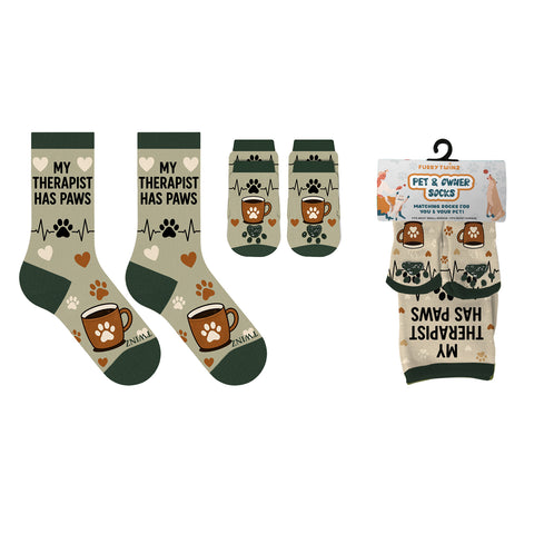 Novelty Matching Pet and Owner Fun Socks Pet Lover Gifts