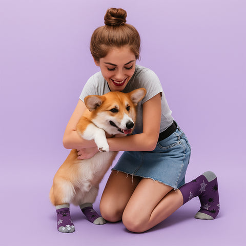 Novelty Matching Pet and Owner Fun Socks Pet Lover Gifts