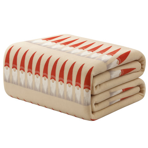 Gnome Santa Wrinkle-Resistant Ultra-Soft Premium All-Season Bed Sheet Set  Soft Brushed Polyester Christmas Bedding