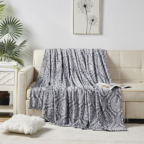 Ultra Soft Plush Throw Blanket – Lightweight 50" x 60" All-Season Blanket for Couch, Bed, or Travel – Warm, Cozy, and Machine Washable