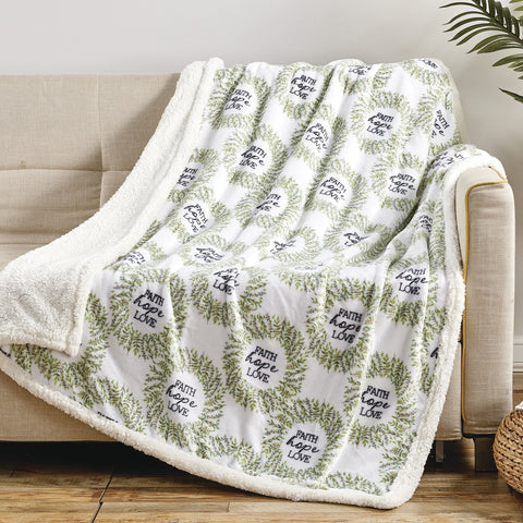 2-Pack Ultra-Soft Microplush Printed Sherpa Throw Blankets – 50" x 60"  Lightweight Warm Fleece Blankets for Couch, Sofa & Bed | 100% Polyester | Machine Washable