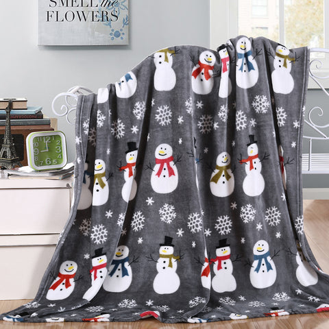 Holiday and Christmas Micro Plush Throw Blanket – Soft 50" x 60" Cozy Blanket for Couch, Bed, or Living Room – Lightweight, Warm, All-Season Comfort, Machine Washable