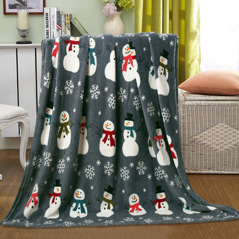 Holiday and Christmas Micro Plush Throw Blanket – Soft 50" x 60" Cozy Blanket for Couch, Bed, or Living Room – Lightweight, Warm, All-Season Comfort, Machine Washable