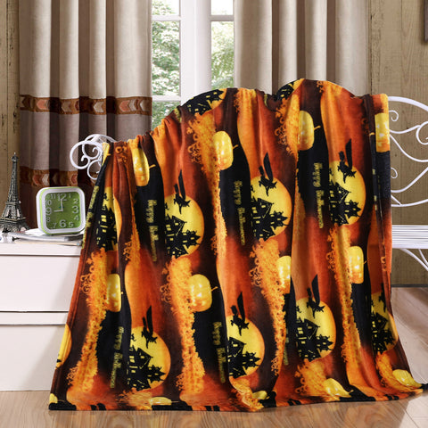 Ultra Soft Micro Plush Halloween Themed 50" x 60" Throw Blanket –  Cozy Blanket for Couch, Bed, or Living Room – Lightweight, Warm, All-Season Comfort, Machine Washable