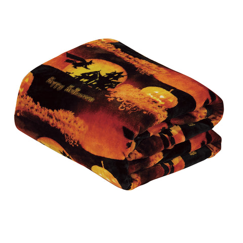 Ultra Soft Micro Plush Halloween Themed 50" x 60" Throw Blanket –  Cozy Blanket for Couch, Bed, or Living Room – Lightweight, Warm, All-Season Comfort, Machine Washable