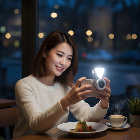 3-in-1 Phone Camera Lens Kit with 10 LED Selfie Light – Clip-On Wide Angle (0.4X–0.6X) + 15X Macro Lens Universal Clip-On Smartphone Lens Set