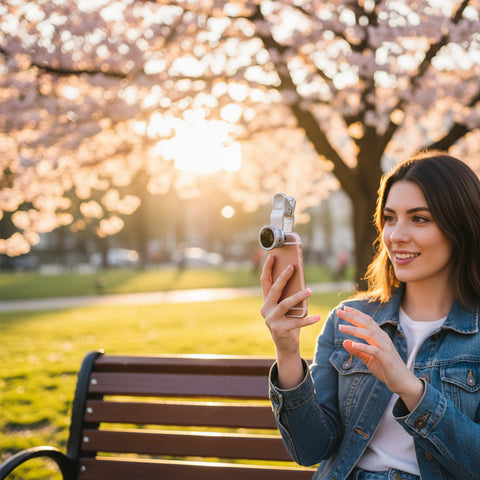 Universal Clip-On 3-in-1 Phone Camera Lens Kit – Wide Angle + 180° Fisheye + Macro Lenses for iPhone & Android – Portable Smartphone Lens Set for Travel, Selfies & Close-Up Shots