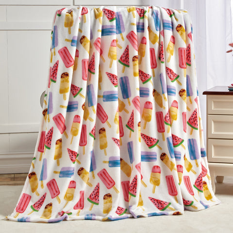 Ultra Soft Novelty Fun Micro Plush Throw Blanket –  50" x 60" Cozy Lightweight Blanket – Warm, Durable, All-Season Comfort, Machine Washable