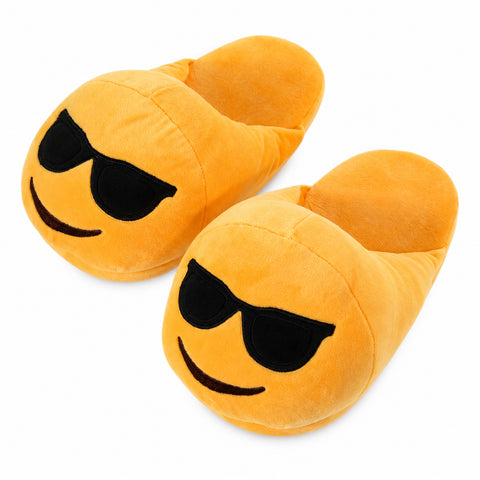 Plush Emoji Slippers – Soft Novelty House Footwear