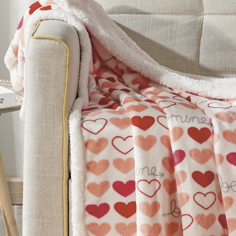 Ultra Soft Microplush Printed Sherpa Throw Blanket 50" x 60" Lightweight Fleece for Couch, Bed, and Everyday Use – Warm, Durable, Machine Washable