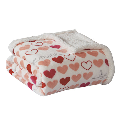 Ultra Soft Microplush Printed Sherpa Throw Blanket 50" x 60" Lightweight Fleece for Couch, Bed, and Everyday Use – Warm, Durable, Machine Washable