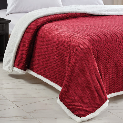 Jacquard Micro Plush Braided Blanket – Premium Ultra Soft Oversized All-Season Blanket – Lightweight, Warm, Machine Washable