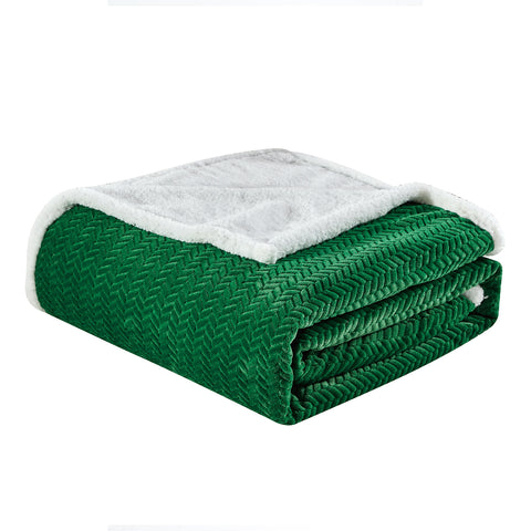 Jacquard Micro Plush Braided Blanket – Premium Ultra Soft Oversized All-Season Blanket – Lightweight, Warm, Machine Washable