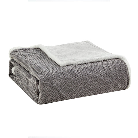 Jacquard Micro Plush Braided Blanket – Premium Ultra Soft Oversized All-Season Blanket – Lightweight, Warm, Machine Washable