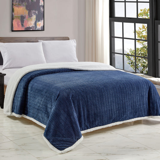 Jacquard Micro Plush Braided Blanket – Premium Ultra Soft Oversized All-Season Blanket – Lightweight, Warm, Machine Washable