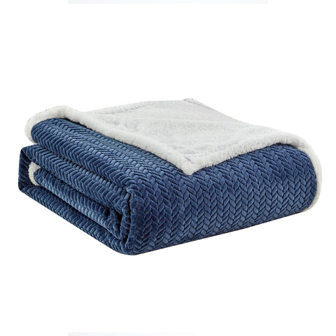 Jacquard Micro Plush Braided Blanket – Premium Ultra Soft Oversized All-Season Blanket – Lightweight, Warm, Machine Washable