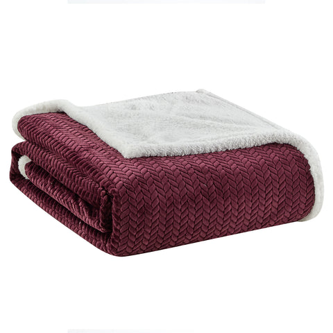 Jacquard Micro Plush Braided Blanket – Premium Ultra Soft Oversized All-Season Blanket – Lightweight, Warm, Machine Washable