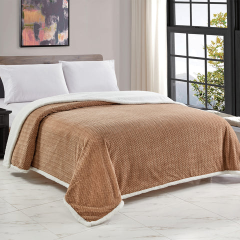 Jacquard Micro Plush Braided Blanket – Premium Ultra Soft Oversized All-Season Blanket – Lightweight, Warm, Machine Washable