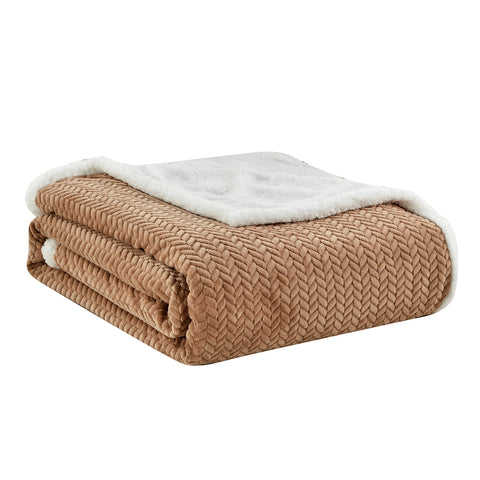 Jacquard Micro Plush Braided Blanket – Premium Ultra Soft Oversized All-Season Blanket – Lightweight, Warm, Machine Washable