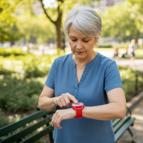 Medical Emergency Voice Recording Safety Bracelet – Personal Alarm Bracelet with 30-Second Voice Message & Alert System