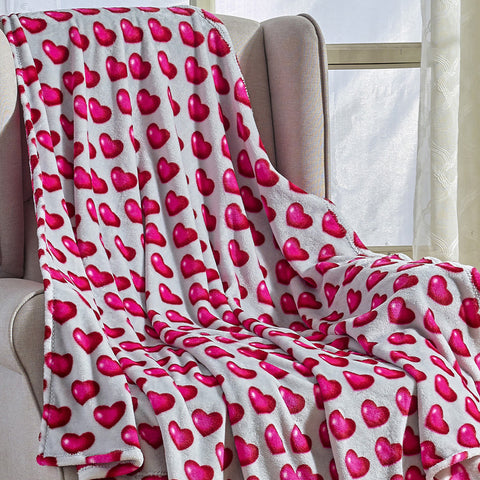 Ultra Soft Plush Throw Blanket – Lightweight 50" x 60" All-Season Blanket for Couch, Bed, or Travel – Warm, Cozy, and Machine Washable