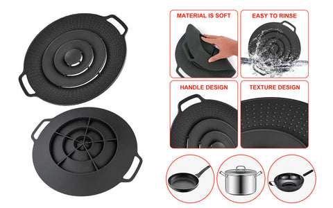 Boil Over Spill Stopper Safeguard Lid Cover for Pots And Pans