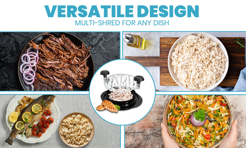 Anti-Slip Large Shredding Turkey Chicken Meat Vegetable Twisting Shredder Tool Gadget