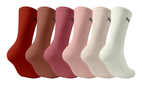 6-Pairs: Dri-tech Moisture Control Comfort Everyday Wear Crew Length Socks