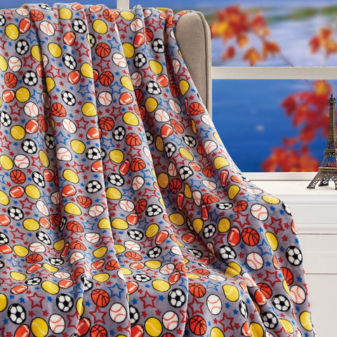 Ultra Soft Novelty Fun Micro Plush Throw Blanket –  50" x 60" Cozy Lightweight Blanket – Warm, Durable, All-Season Comfort, Machine Washable