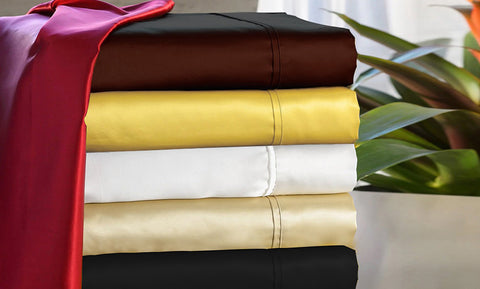 Cypress Luxury Linen Silky-Soft Satin Sheet Set (4-Piece)