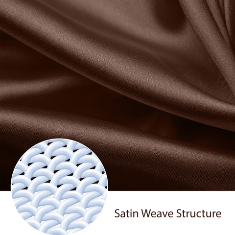 4-Piece: Silky Satin Bed Sheet Set