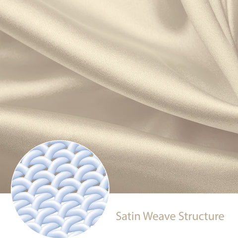 4-Piece: Silky Satin Bed Sheet Set