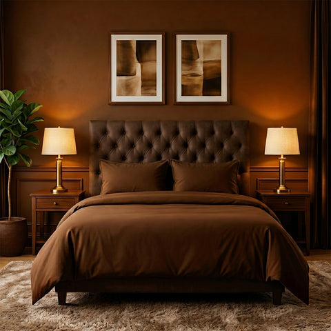 4-Piece Bamboo-Blend Sheet Set – Deep Pocket Soft & Buttery Bed Sheets with Pillowcases, Breathable & Wrinkle-Resistant (Twin–Cal King)