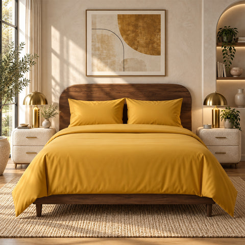 4-Piece Deep Pocket Soft Bamboo-Blend Luxury Sheet Set  Buttery-Soft Microfiber & Bamboo Bedding | Fits Mattresses up to 14" Deep