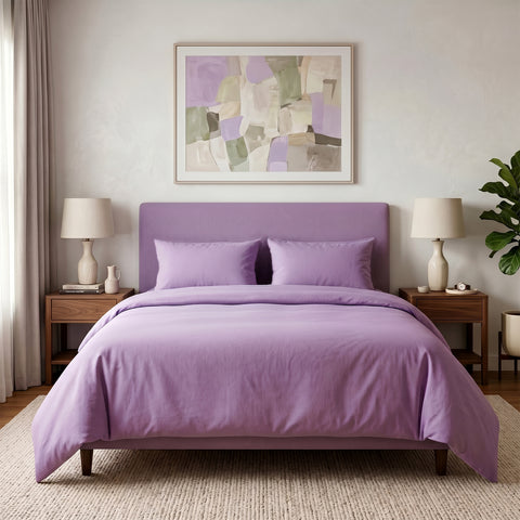 4-Piece Bamboo-Blend Sheet Set – Deep Pocket Soft & Buttery Bed Sheets with Pillowcases, Breathable & Wrinkle-Resistant (Twin–Cal King)