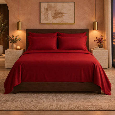6-Piece Super-Soft 1600 Series Bed Sheet Set  90 GSM Microfiber Polyester Bedding