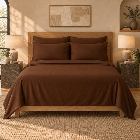6-Piece Super-Soft 1600 Series Bed Sheet Set  90 GSM Microfiber Polyester Bedding
