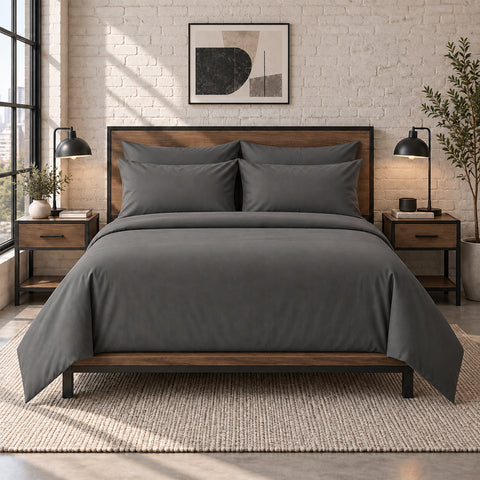 6-Piece Super-Soft 1600 Series Bed Sheet Set  90 GSM Microfiber Polyester Bedding