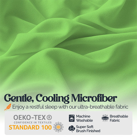 6-Piece Super-Soft 1600 Series Bed Sheet Set  90 GSM Microfiber Polyester Bedding