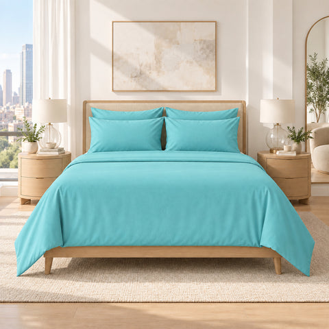 6-Piece Super-Soft 1600 Series Bed Sheet Set  90 GSM Microfiber Polyester Bedding