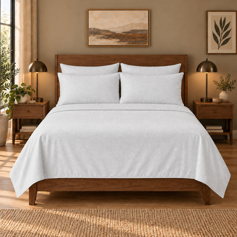 6-Piece Super-Soft 1600 Series Bed Sheet Set  90 GSM Microfiber Polyester Bedding