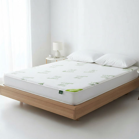 Waterproof  Ultra Soft Breathable  Bamboo  and Terry Cloth Fitted Bed Mattress Cover Leak Protector (80" x 60")