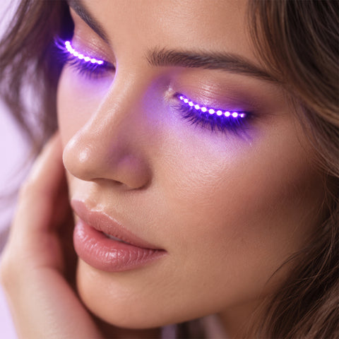 LED Light-Up Eyelashes – Reusable Novelty Lashes with 7 Modes