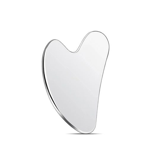 Stainless Steel Gua Sha Tool – Facial and Body Massage Scraper, 1-Pack or 2-Pack