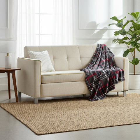 Ultra-Soft Plush Throw Blanket – 50" x 60"  Lightweight Fleece & Microplush Decorative Blanket for Couch, Sofa & Bed | Machine Washable | Multiple Designs