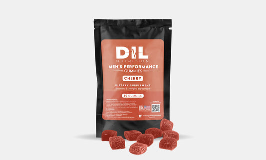 Dil Nutrition Men's Performance Gummies for Increase Stamina, Energy (30 gummies)