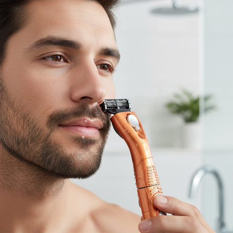All-in-One Grooming Kit for Men – Water-Resistant Beard, Mustache & Body Hair Trimmer – Shower-Safe Precision Grooming Tool, Battery Operated