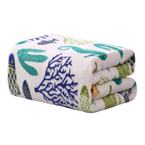 Ultra Soft Plush Throw Blanket – Lightweight 50" x 60" All-Season Blanket for Couch, Bed, or Travel – Warm, Cozy, and Machine Washable