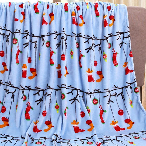 Holiday and Christmas Micro Plush Throw Blanket – Soft 50" x 60" Cozy Blanket for Couch, Bed, or Living Room – Lightweight, Warm, All-Season Comfort, Machine Washable